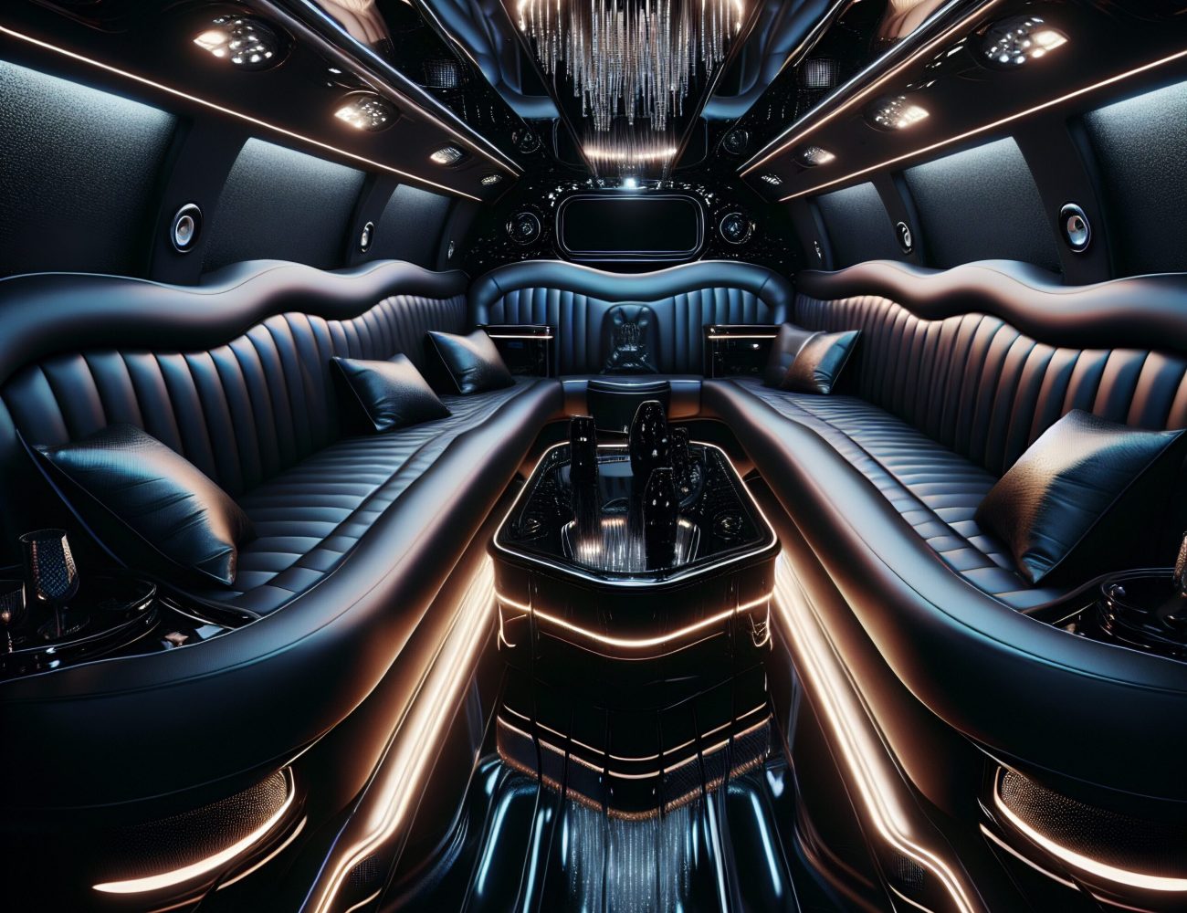 Luxurious,Limousine,Interior,,Black,Interior,,Spacious,Interior,,Mysterious,And,Sensual